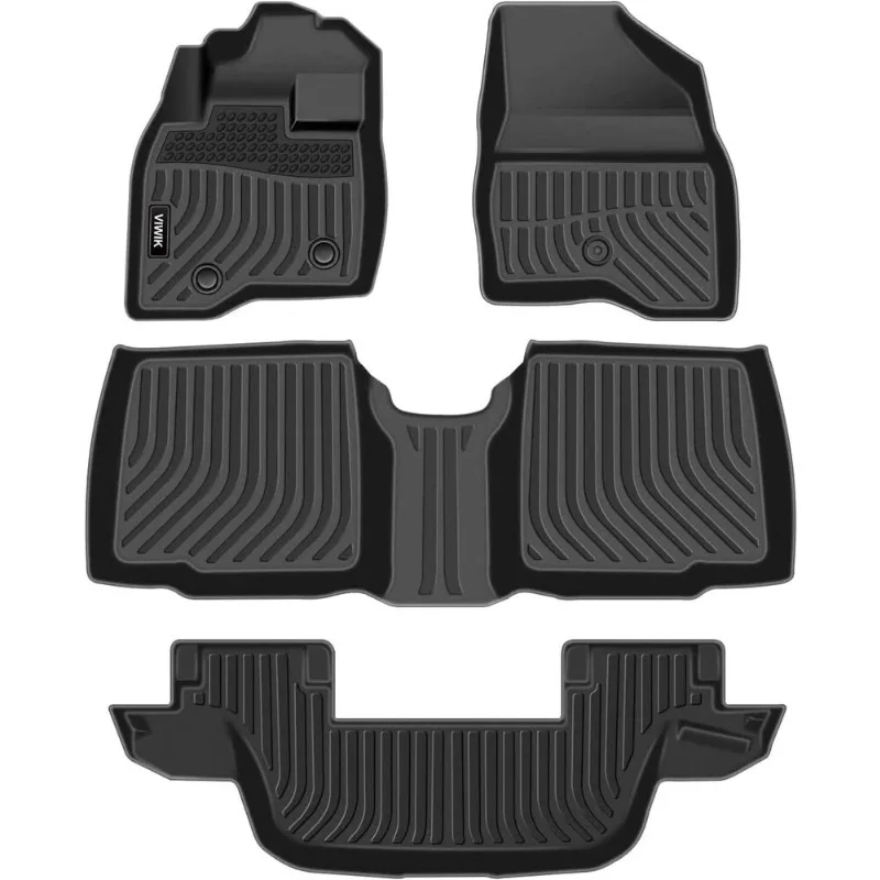 Floor Mats Liner For Ford Explorer 7 Seat 2015-2019 3DTPE Rubber All Weather United States