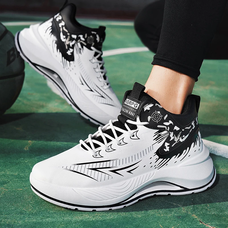 NEW Men's Basketball Shoes Lightweight Cushioning Sneakers Outdoor Running Shoes Jogging Anti Slip Tennis Shoes Men Size 39-46