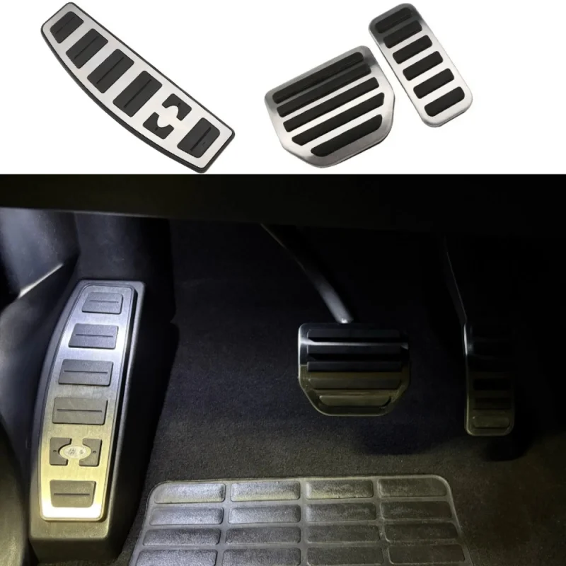 Cubierta de pedales de coche para Land Rover Discovery 3 4 Lr3 Lr4 Gas AT Range Rover Sport freno reposapiés almohadilla de Pedal accesorios interiores