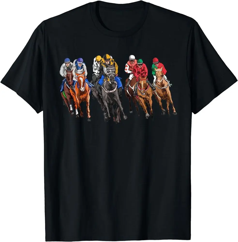 Horse Racing Jockey Racer Derby Rider Race Track Gifts T-Shirt Anime Graphic T-shirts For Men Clothing Women Short Sleeve Tees