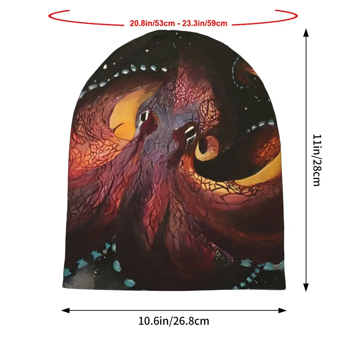 OctopusGorros Bonés para Homens, Moda Bonnet Chapéus