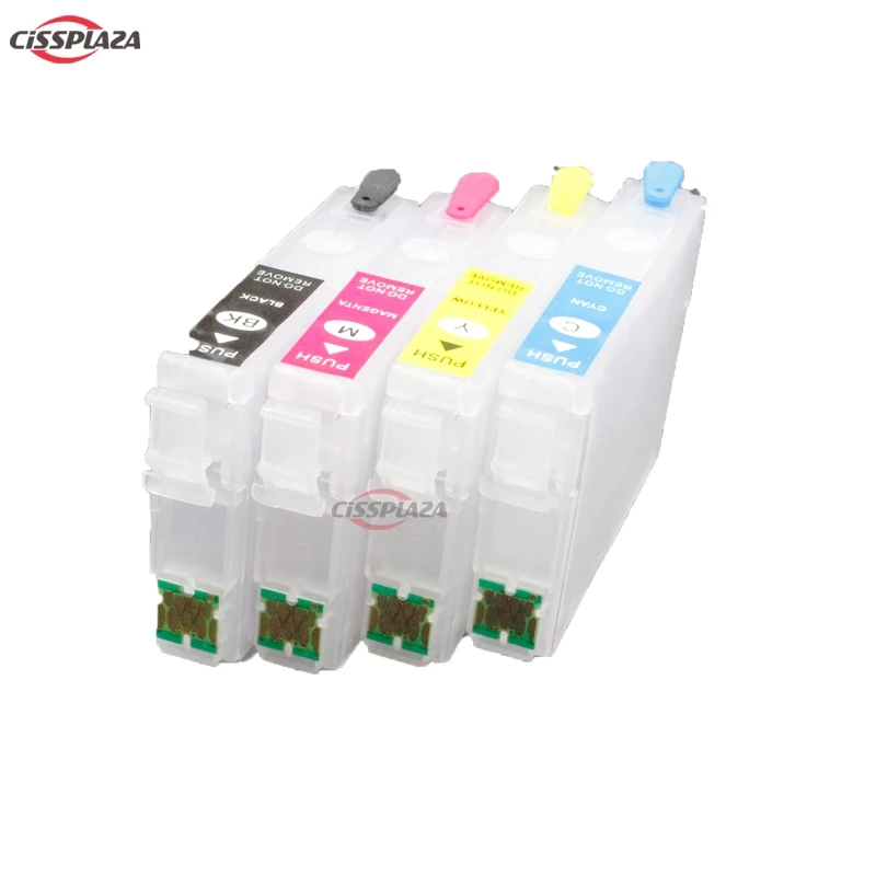 CISSPLAZA 1set IC69  Refillable ink cartridge compatible For Epson PX 405A 045A 435A 535F 105 printer with ARC