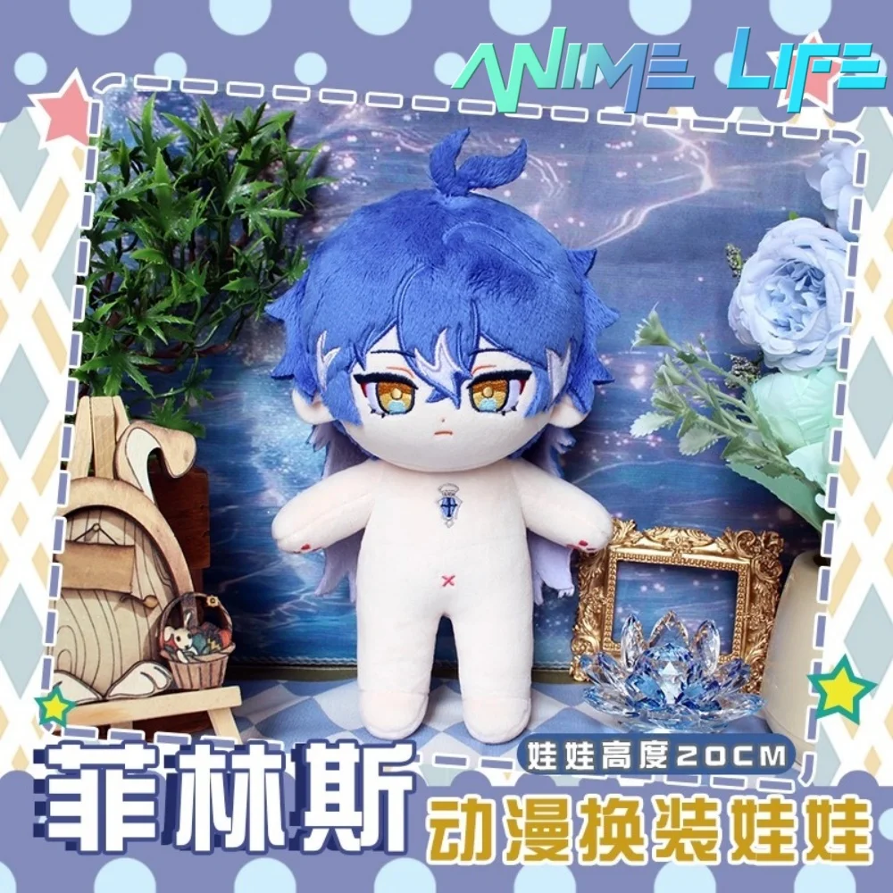 

Flins 20cm Plushie Game Genshin Impact Doll Toy Body Clothes Costume Dress Up Cosplay Gift Cute MK