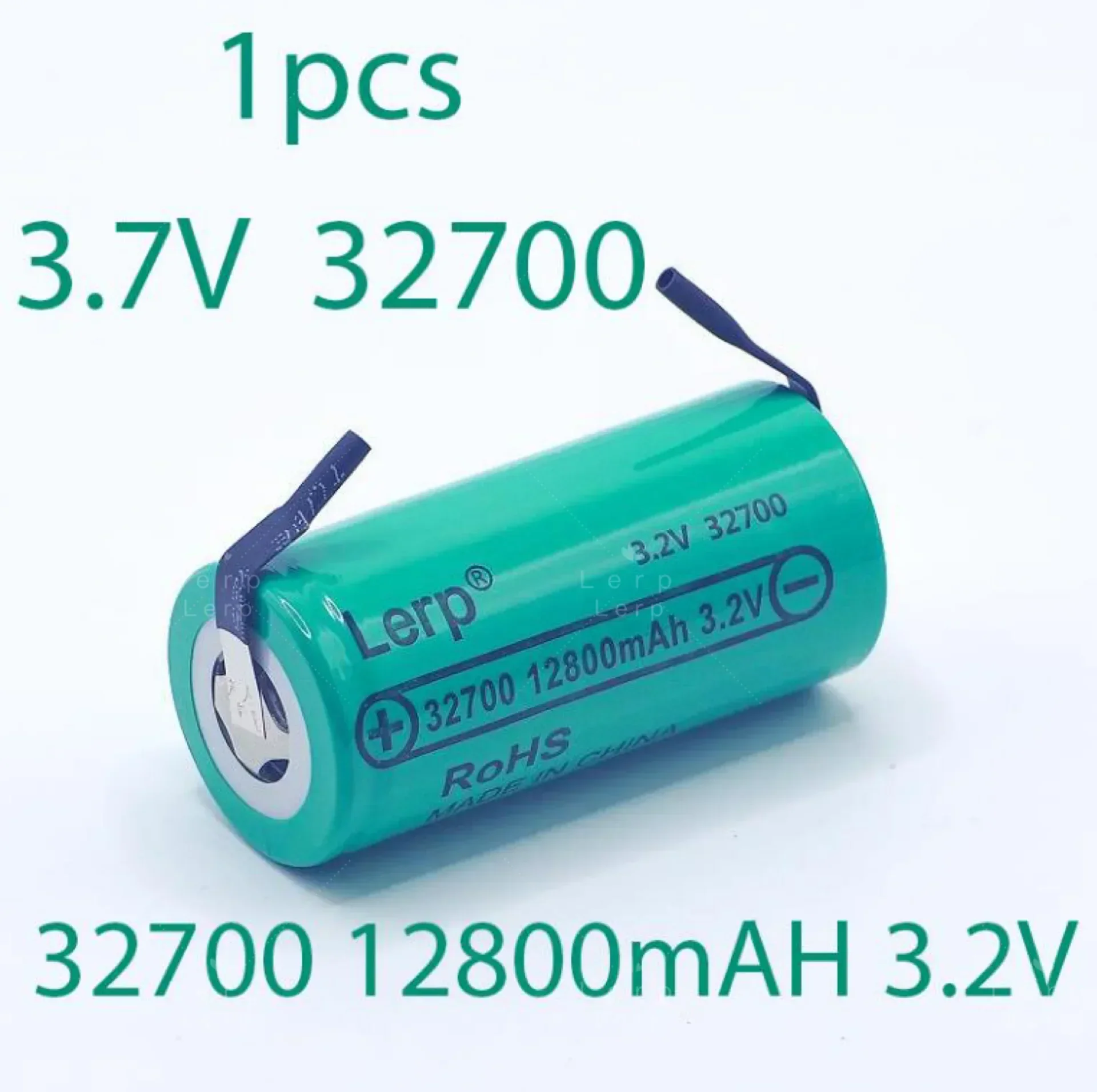 High capacity LifePO4 battery with 100% brand new 3.2 V 32700 12800Mah continuous discharge maximum power nickel foil.