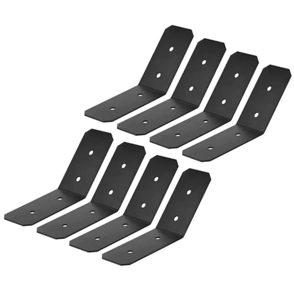 8PCS 45-Degree Angle Bracket Steel Tie Plate 3