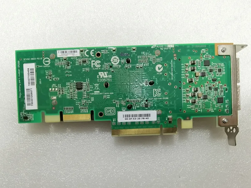 Imagem -02 - Flareon Ultra Sfn7042q Onload Sfn7503 Porta Dupla 40gbe Qsfp Mais Pci-e x8 Placa de Rede