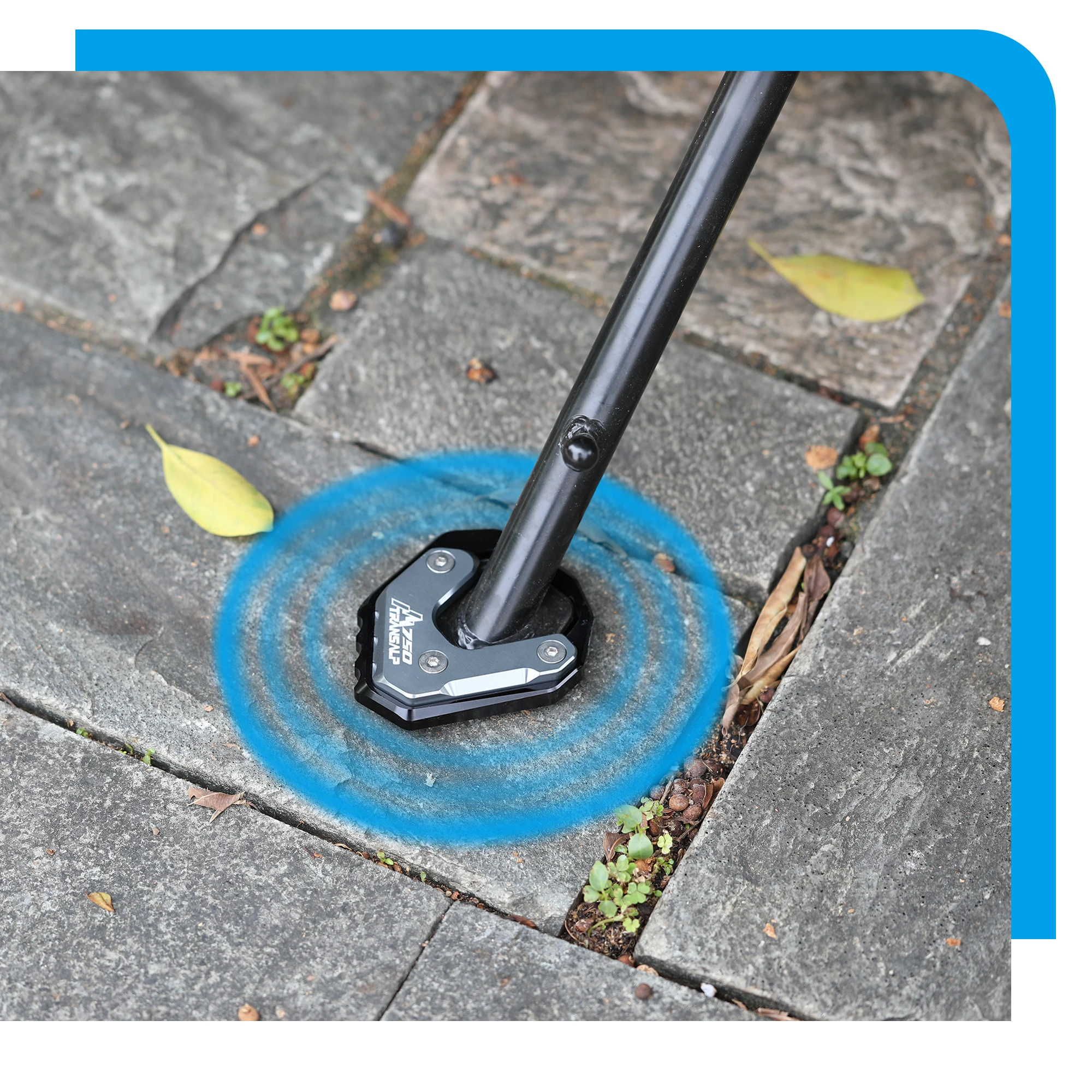 สําหรับ Honda TRANSALP750 XL750 TRANSALP รถจักรยานยนต์ขาตั้งขยาย Extension TRANSALP 750 Kickstand เท้า Pad สนับสนุน ﻿