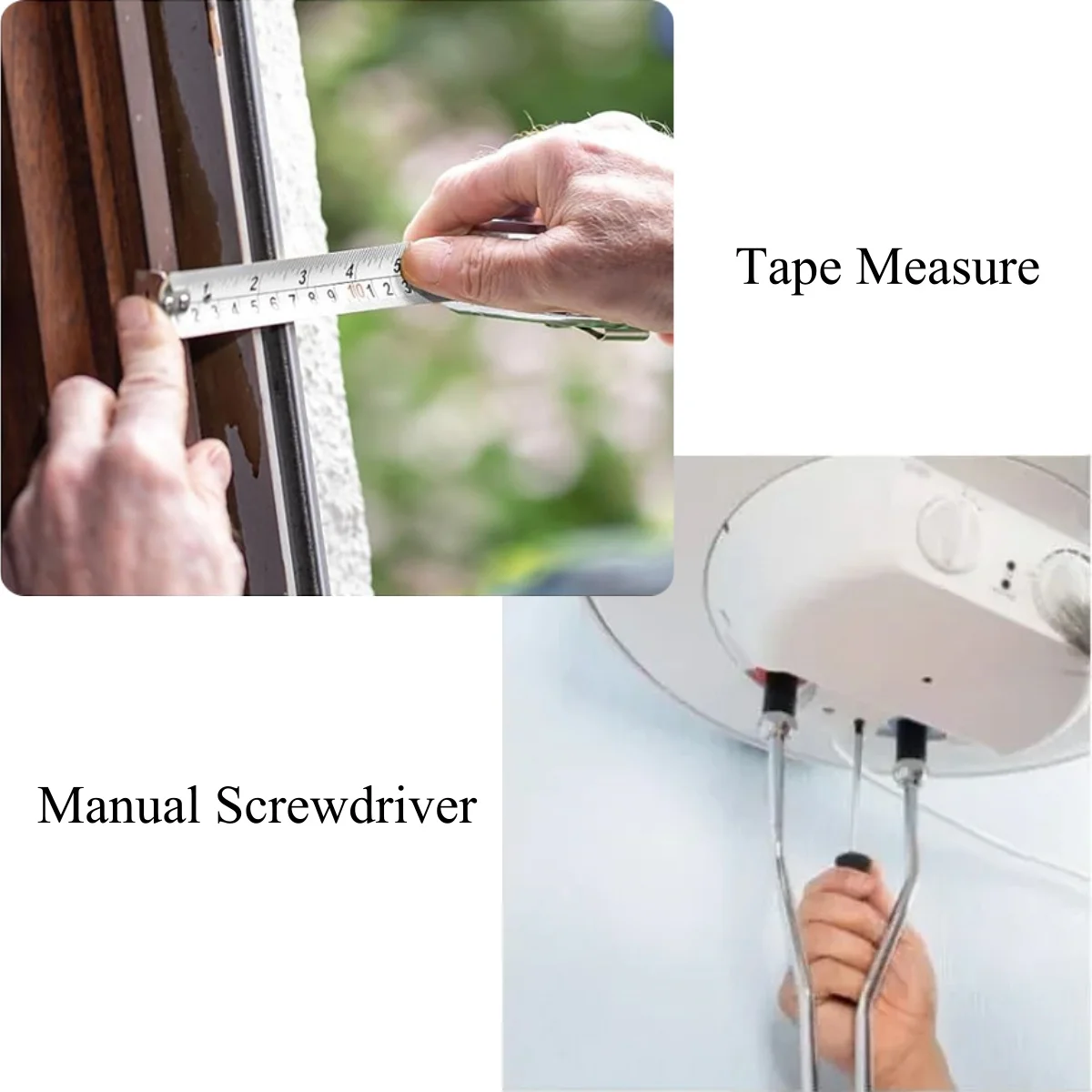 8 Piece Home DIY Tools Kit Set – General Household Hand Tool Kit for  Home Repair with Plastic Toolbox Storage Case