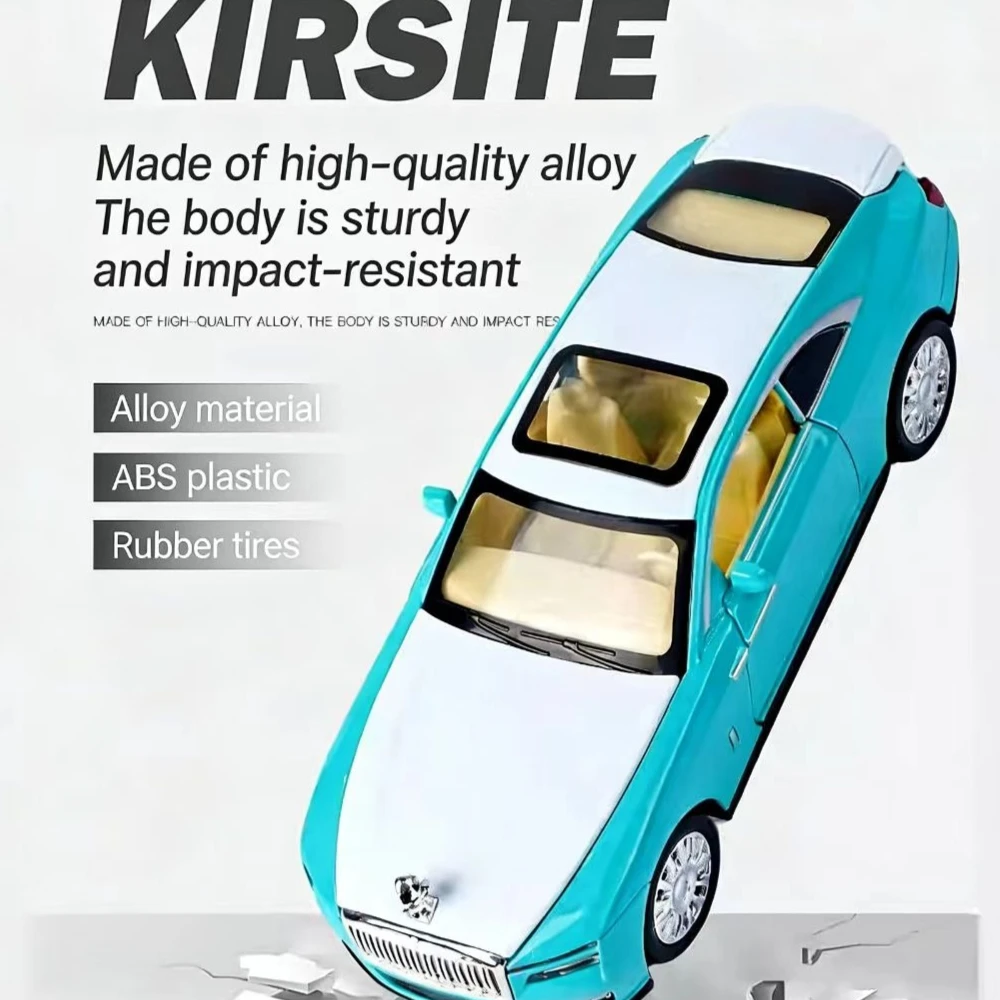 1:32 롤스로이스 스펙터 합금 자동차 모형 - 라이트와 사운드 효과가 있는 풀백 장난감 스포츠카 장식품