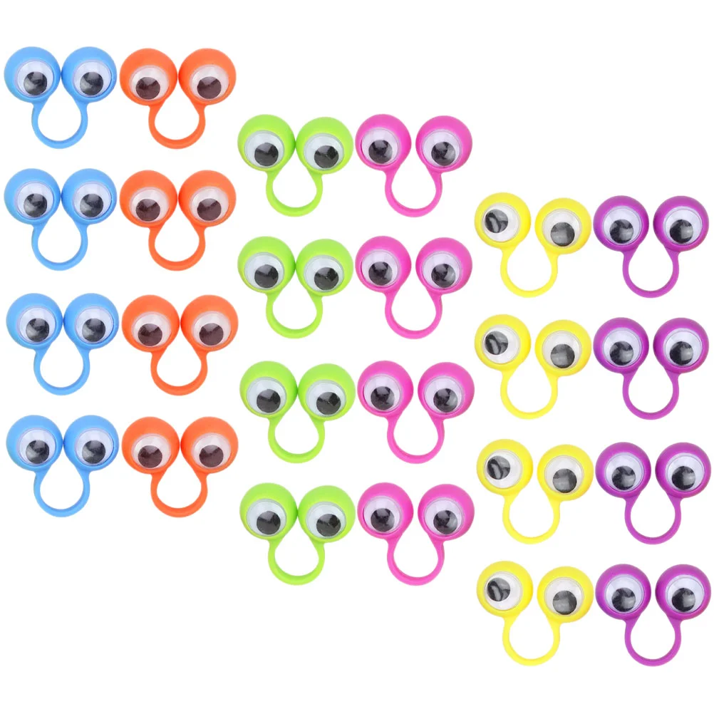 

24 Pcs Big Eyes Kids Toy Plastic Eyeball Finger Puppet Child Prizes Fun Educational Games Kids Toy Eye