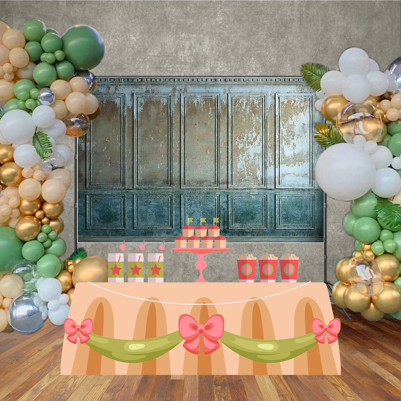 MOON.QG تلاشى Wainscoting جدار التصوير خلفية غرفة المعيشة خلفية عيد ميلاد التصوير الفوتوغرافي خلفية الأطفال استوديو الإمدادات