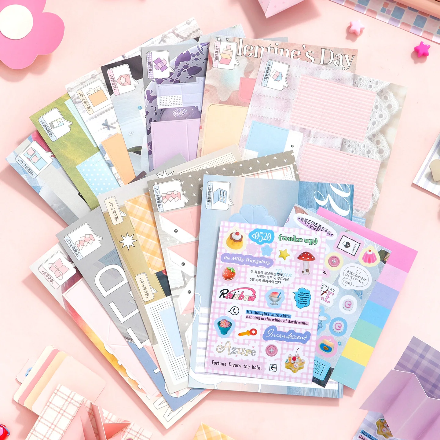 Journal GO 12pcs Creative Little Mechanism Material Pack for Photo Album Scrapbooking Collage Junk Journal diy Card Craft Making