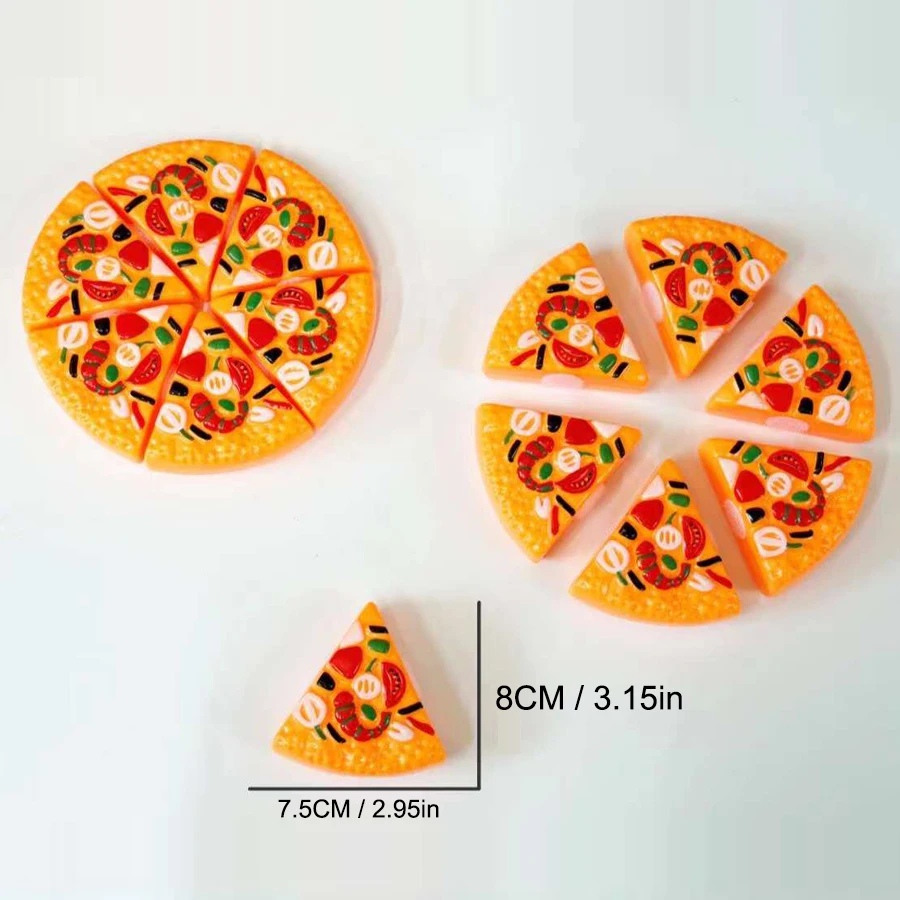 Zestaw zabawek Pizza Party dla dzieci, plastikowy zestaw do zabawy w gotowanie i krojenie pizzy - krojenie i serwowanie pizzy z plastiku