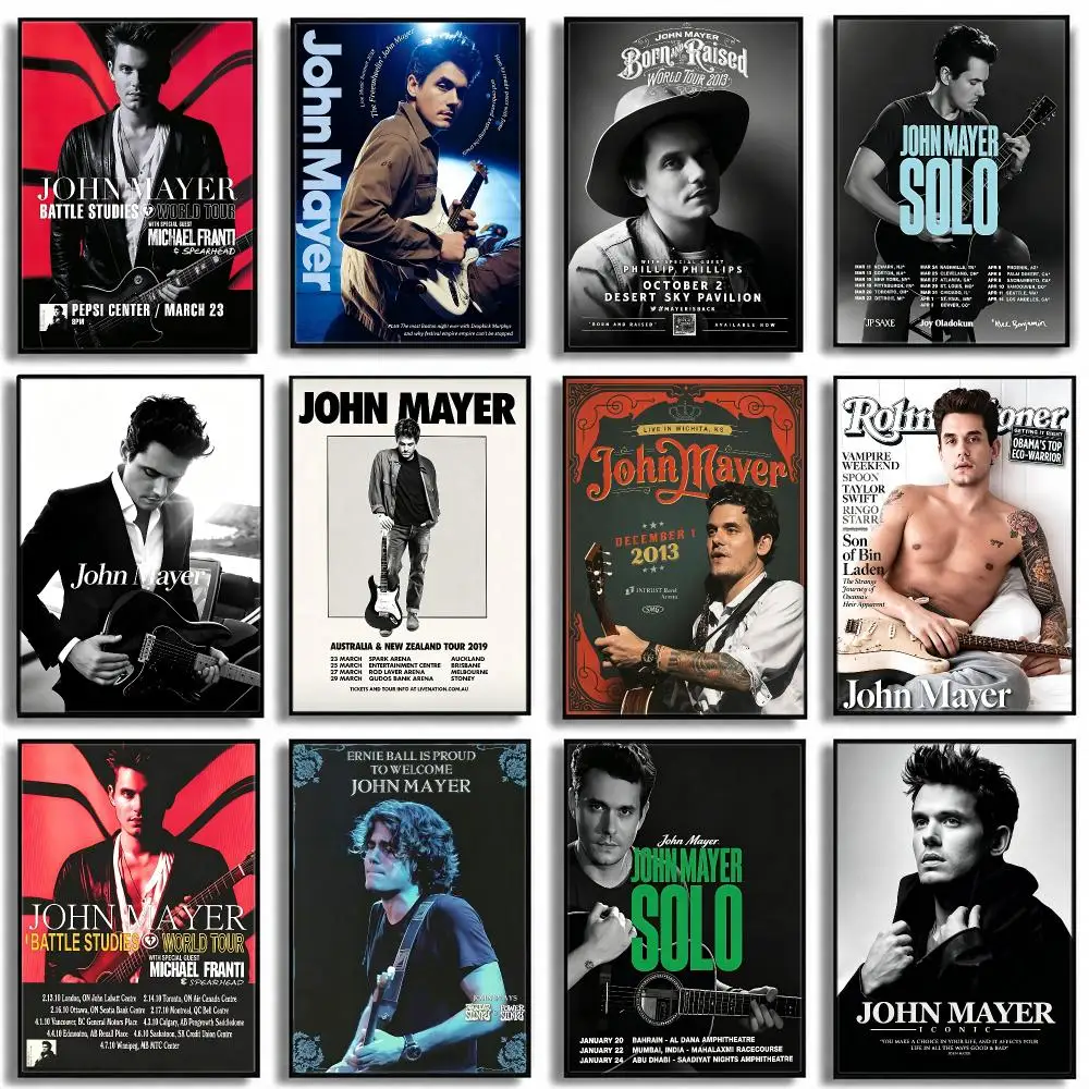 music John Mayer Poster HD Poster High End Luxury Home Decoration Suitable for Living Room Bedroom Corridor and Gift Giving
