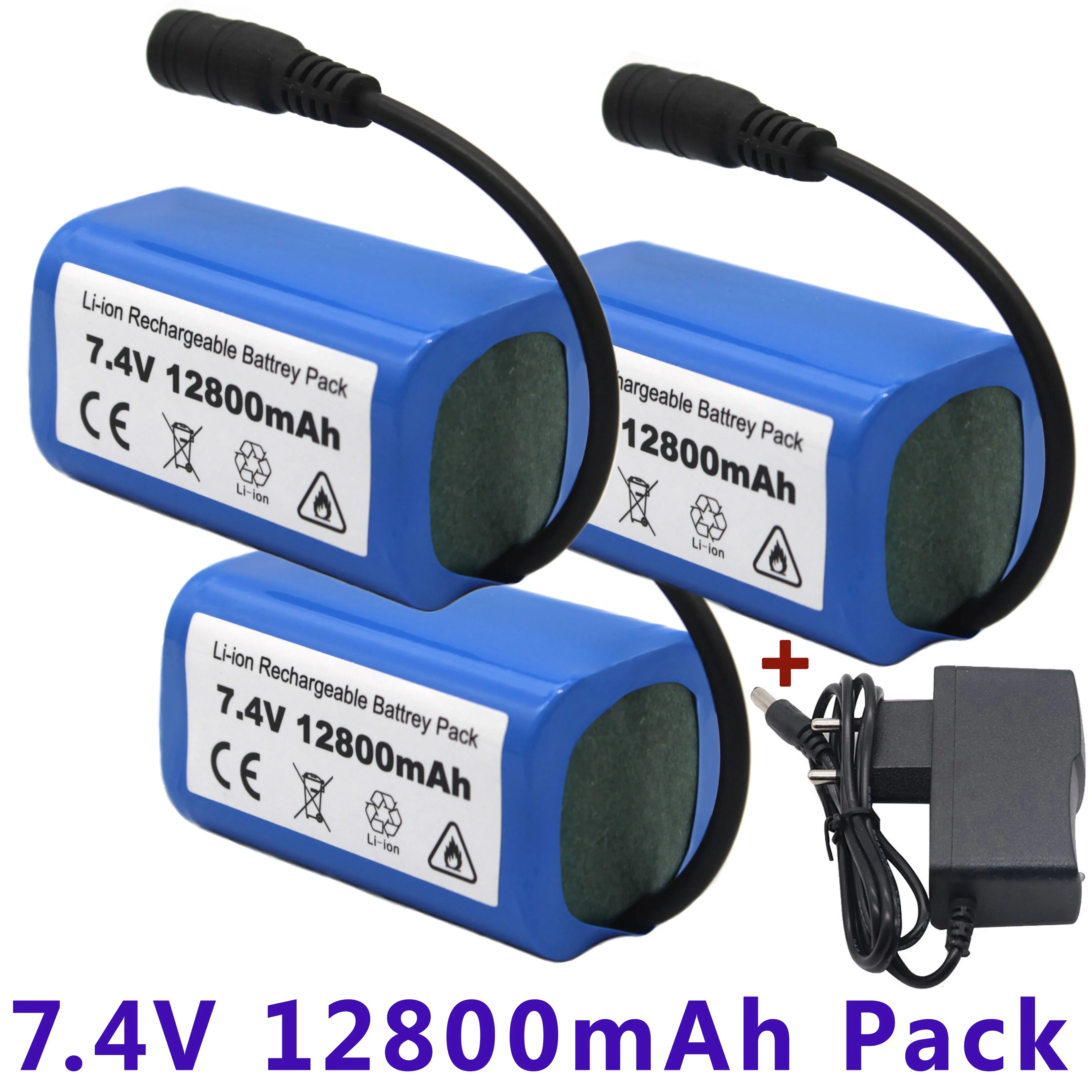 

100%.New.Enhanced LiPo battery, 7.4 V, 12800 MAH, t1882011-5, t888, v007, h18, C18.