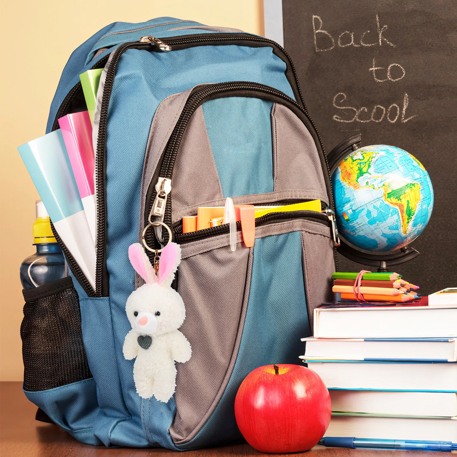 

2Pcs Bear Key Chains Cute Soft Washable Bag Pendants Cartoon Backpack Charms Decorative Accessories Gift Key Chains