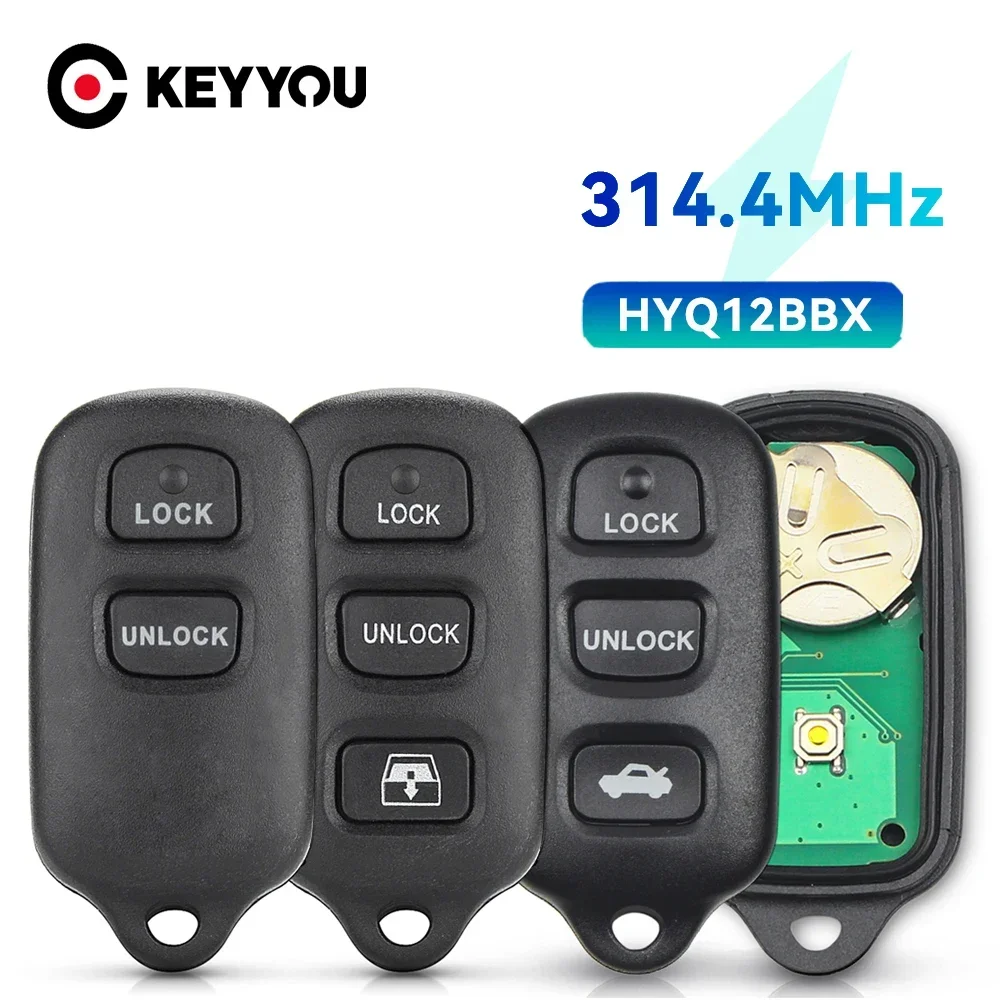 KEYYOU New Remote Control Car Key For Toyota 4Runner Sequoia with battery RSS-210 89742- 35021 HYQ12BBX HYQ12BAN 314MHZ