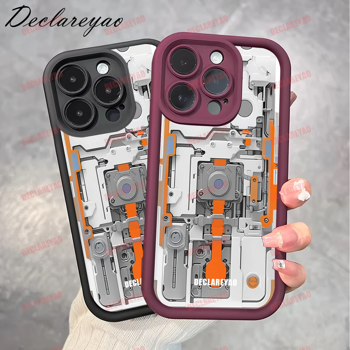 DECLAREYAO ماتي ضوء سليم بولي TPU لينة كوكه ل Realme 60 C75 9 7 N63 30 V5 ملاحظة Q5 Q 13 V25 C71 Narzo Pro غطاء حافظة مقاوم للصدمات #5