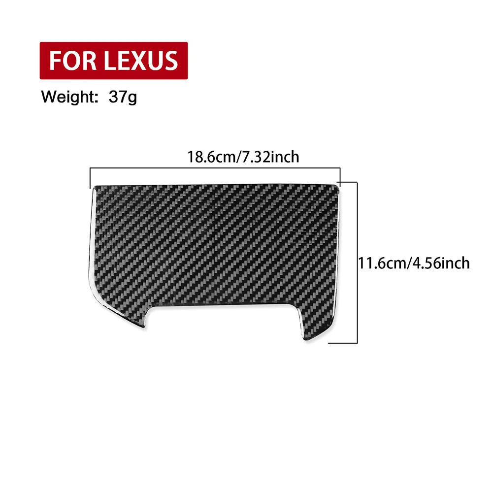 

Car Shift Panel Storage Box Decorative Cover 18.6*11.6CM LHD Real Carbon Fiber Gear Shift Panel Storage Cover For Lexus NX 250