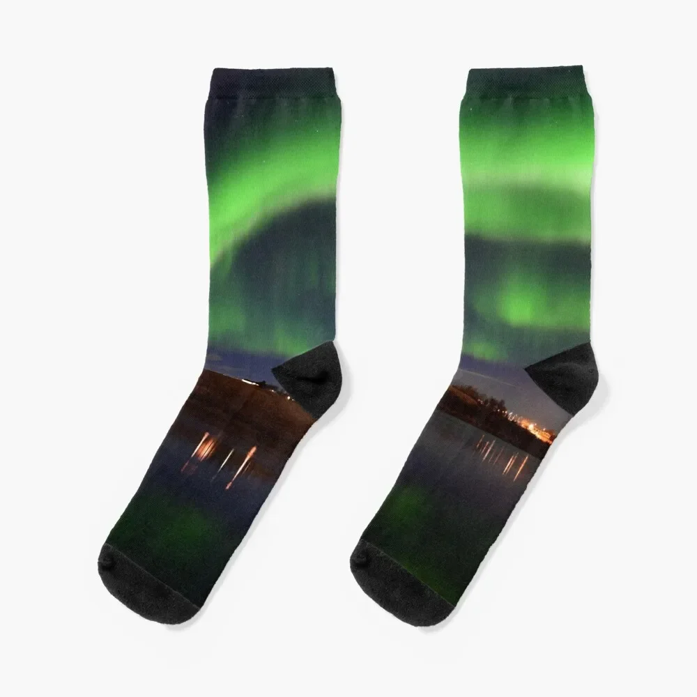 Northern Lights Socks professional running Hiking boots Men Socks Luxury Brand Women's