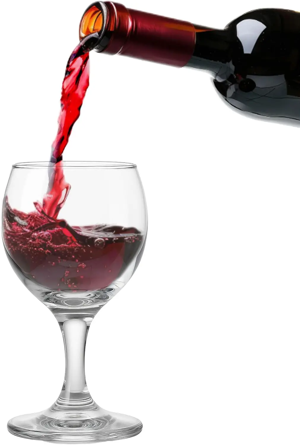 

Wine Glasses Set of 6, 10 oz Premium Clear Glass Goblets – Elegant Glassware for Red and White Wine, Perfect for Partie