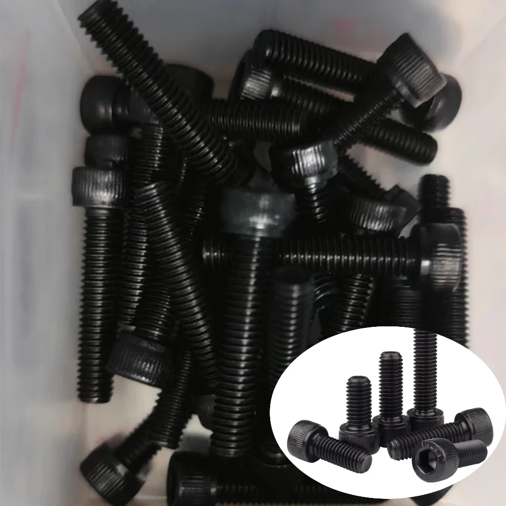 304 Stainless Steel Allen Head Bolts Screws M1.4 M1.6 M2 M2.5 M3 M4 Black Hex Socket Cap Head Screw Length 3/4/5/6-40mm