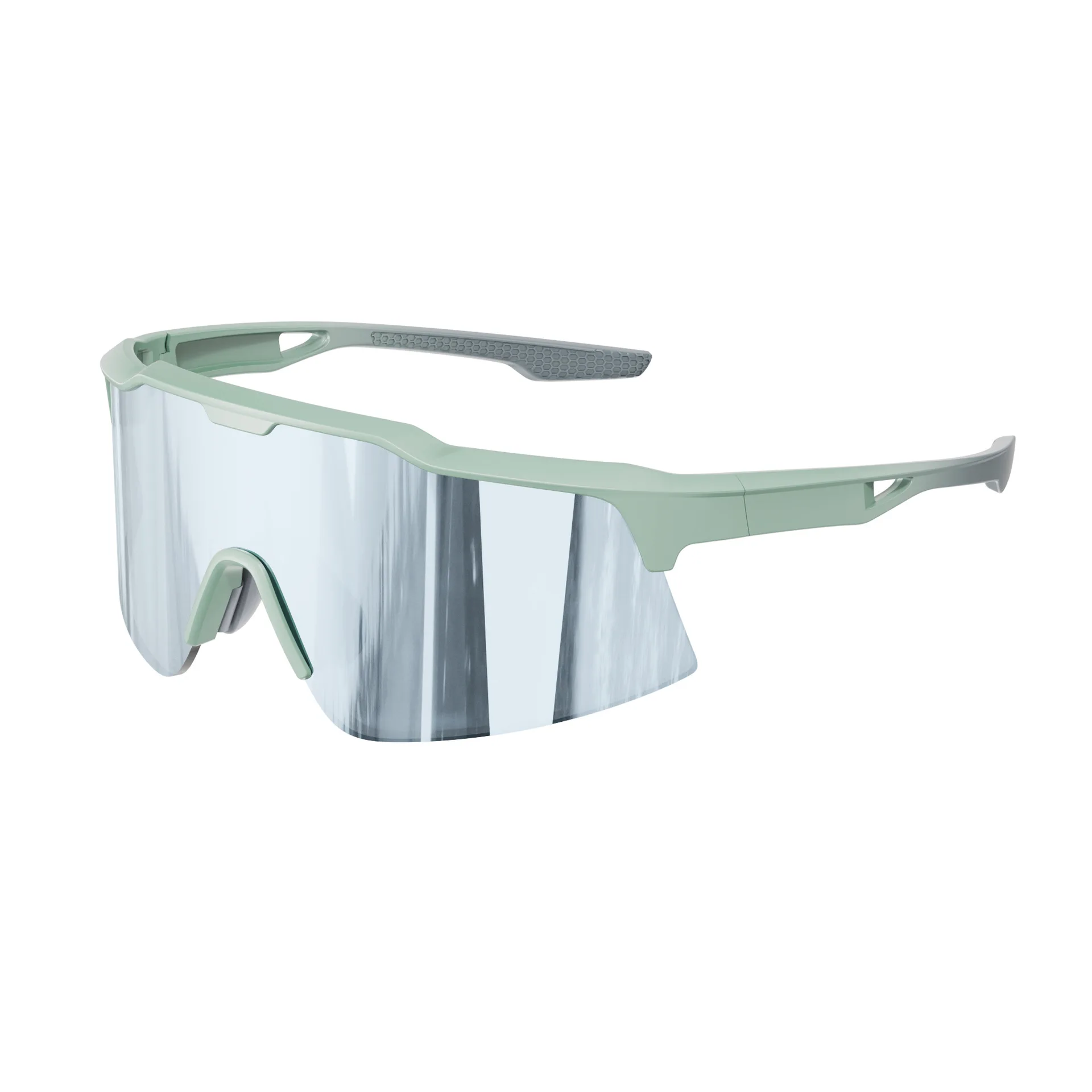 

TR90 Sports Goggles for Cycling Running PC Lens Panoramic View UV400 Anti-Slip Mountain Bike Glasses Men Women