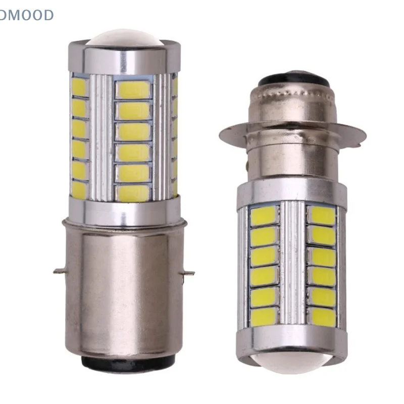 1PC PX15D BA20D LED Fog Light Lamp Auto Motorcycle Headlights 33 SMD Motor Light Headlamp