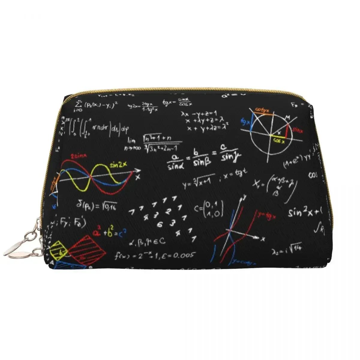 

Geek Physics Equations Travel Cosmetic Bag Math Science Teacher Geometric Gift Toiletry Makeup Organizer Ladies Beauty Storage