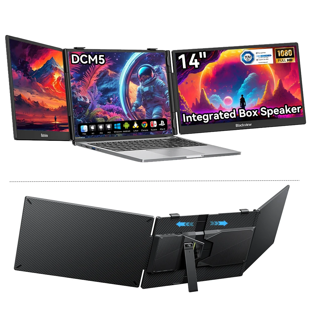 Blackview DCM5 Extensor de pantalla para portátil 14″ 16:9 IPS LCD Pantal…