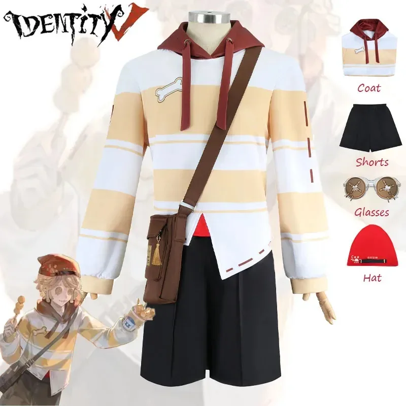 Victor grantz carteiro cosplay traje identidade v x lawson crossover terno halloween carnaval uniforme natal prop para homem