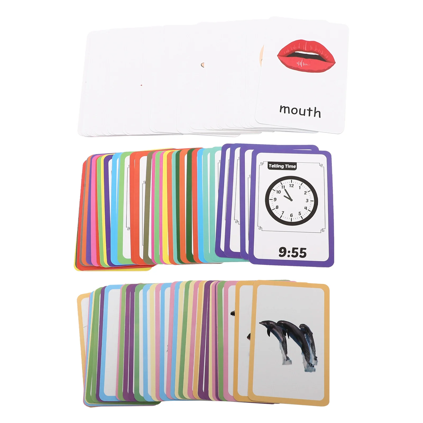 แฟลชการ์ดคำศัพท์ 108 ชิ้น สำหรับเด็กเรียนภาษาอังกฤษ แข็งแรง ทนทาน เช็ดทำความสะอาดได้ เกมคำศัพท์สำหรับเด็กอนุบาล พกพาสะดวก