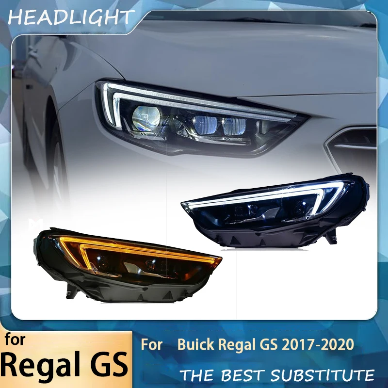LED HeadLamp Headlight for Buick Regal Opel Insignia 2017-2020 DRL Daytime Running Light Turn Signal Angel Eye
