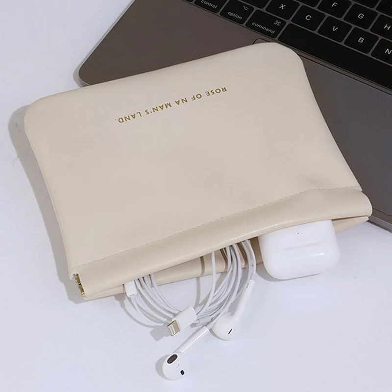 Monedero portátil con cierre automático, servilleta sanitaria, Mini bolsa de almacenamiento de cosméticos diversos, herramienta minimalista para lápiz labial