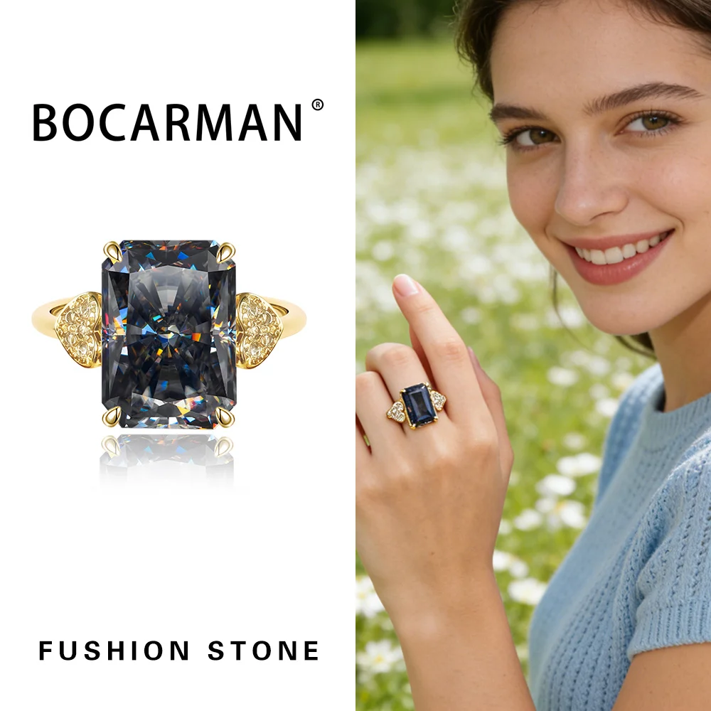 Women's Rectangular Ice Cut Mint Green Cubic Zirconia Ring, Vintage