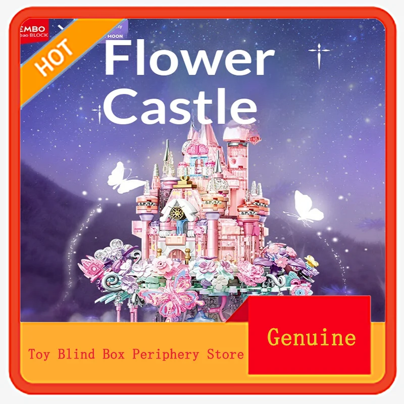 

Moonlight Society Building Blocks Flower Castle Assembling Toy Ornament Handmade DIY Building Blocks Dreamy Gift for Girls