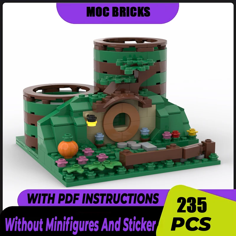 

Magical Rings Moc Building Block Movie Scene Pencil Holder Model Castle Bricks DIY Assembly Street View Toy Gift