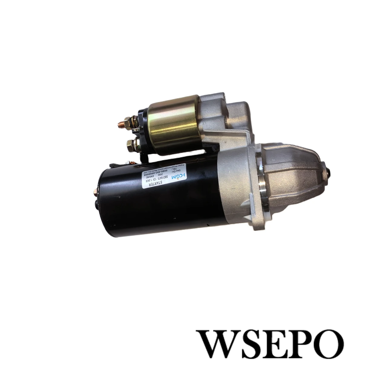 9 Teeth 12V 1.8KW Electric Starter Motor Fits 2V98F 2V105F V-Twin Cylinder Air Cooled Diesel Engine