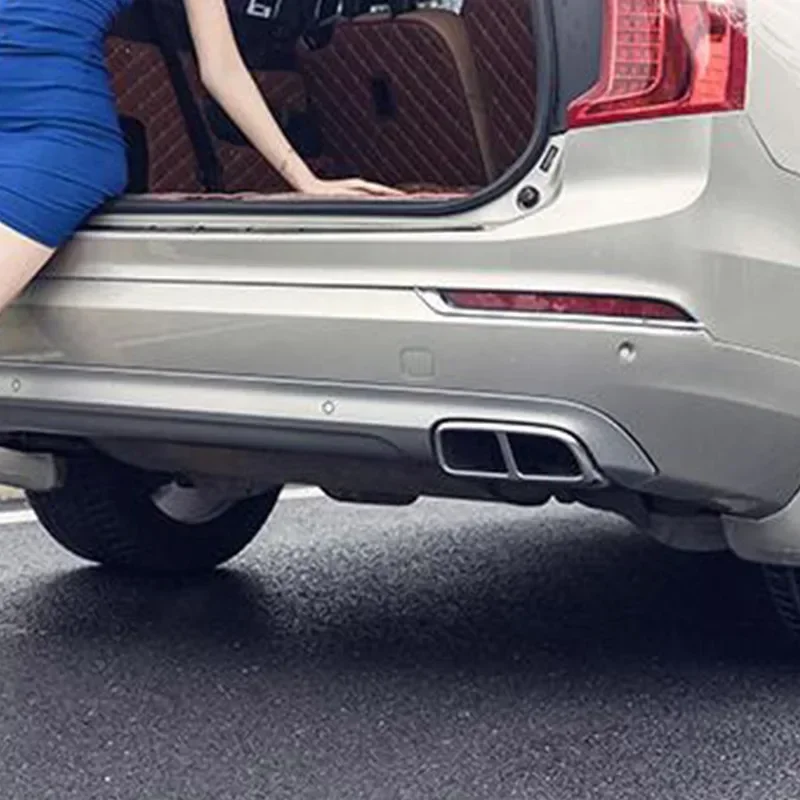 

Stainless Steel Car Exhaust Muffler Decorative Cover Exhaust Pipe Cover Stickers Car Accessories For Volvo XC60 S60 XC90 S90 V90