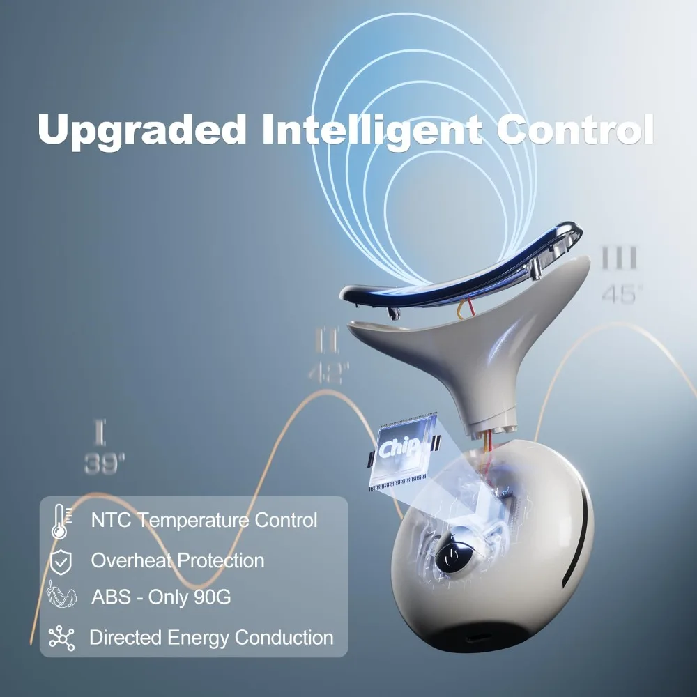 7 in 1 Face Massager Tool, Red Light Therapy for Face and Neck, Portable Face Lift Device, Double Chin Reducer view 6