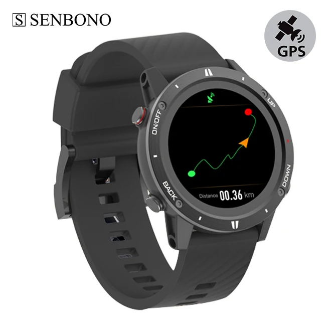 SENBONO G5 Outdoor Sports Smartwatch GPS 5ATM Swim Dive Compass Altitude Fishing Multiple  Modes  Smart Watch Men 2023