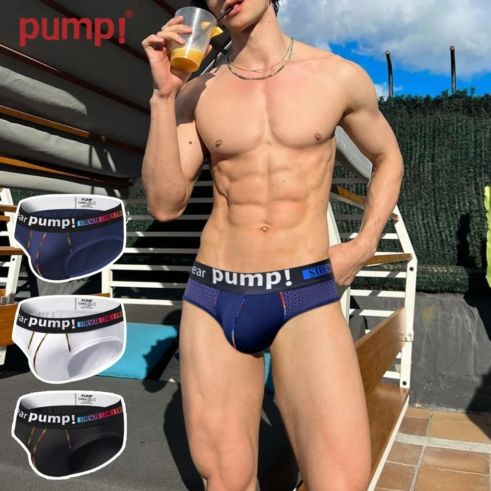 

Men's Triangle Pants Thin Mesh European American Sexy Sports Low Waist Fitness Personalized Trendy Underwear Gay Underwear Men