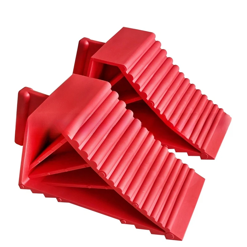 

2Pack Wheel Chocks Plastic Heavy Duty, Tire Chocks For Travel Trailers Camper And Trucks