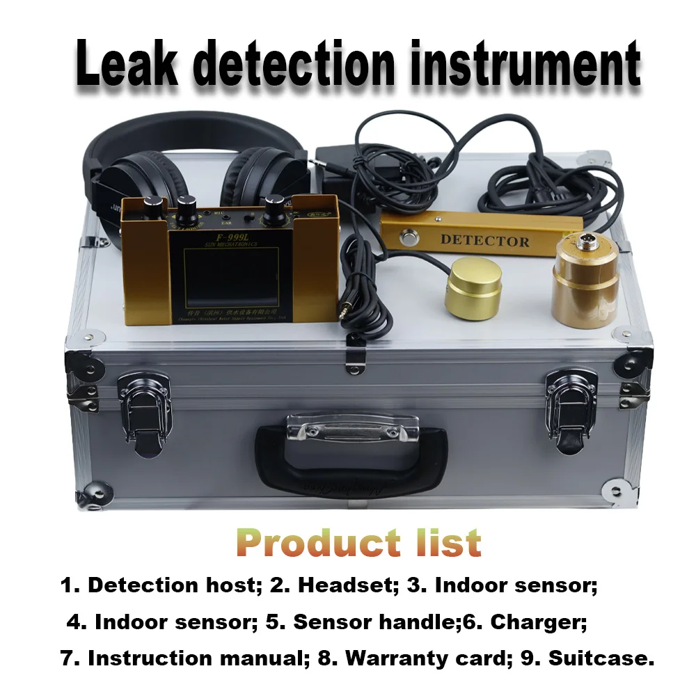 F-999E/999K/999L/999M Leak Detector for Indoor And Outdoor Cold/Hot Water Fire Protection Concealed Pipe Leak Detection