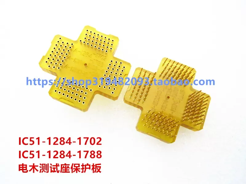 Clamshell  IC51-1284-1702 Burn-in Socket, Test Socket, Pro Programming Socket QFP128 with Ground Pole GND+EPAD Socketstest bench