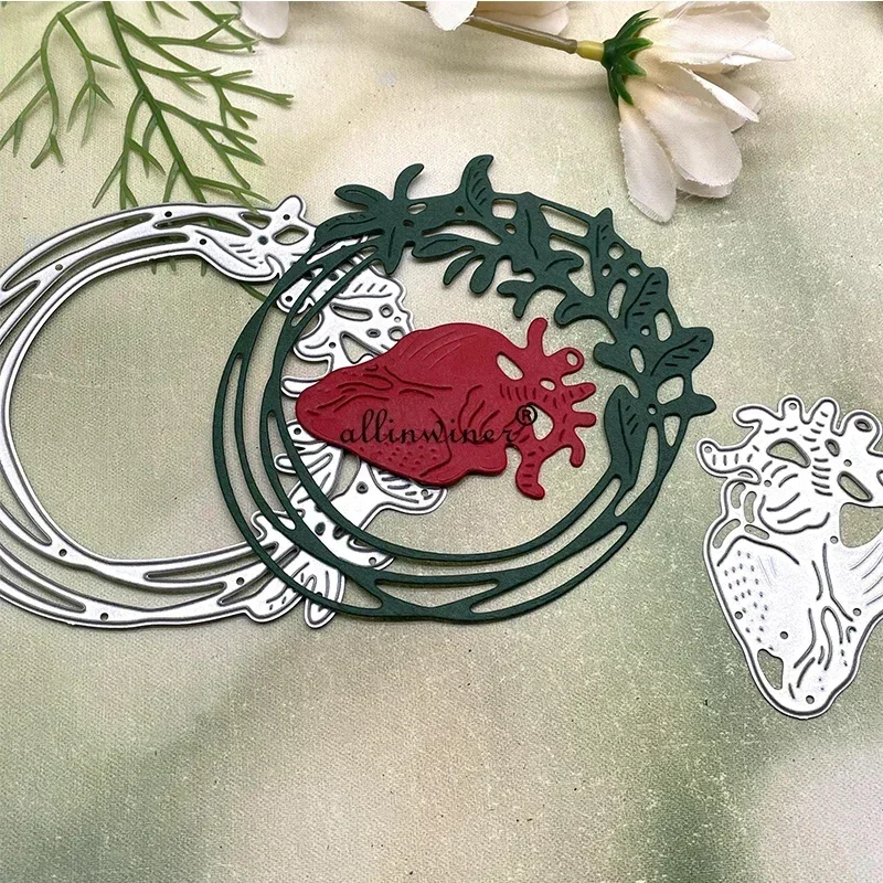 

Fruit leaf ring Metal Cutting Dies Stencils Die Cut for DIY Scrapbooking Album Paper Card Embossing