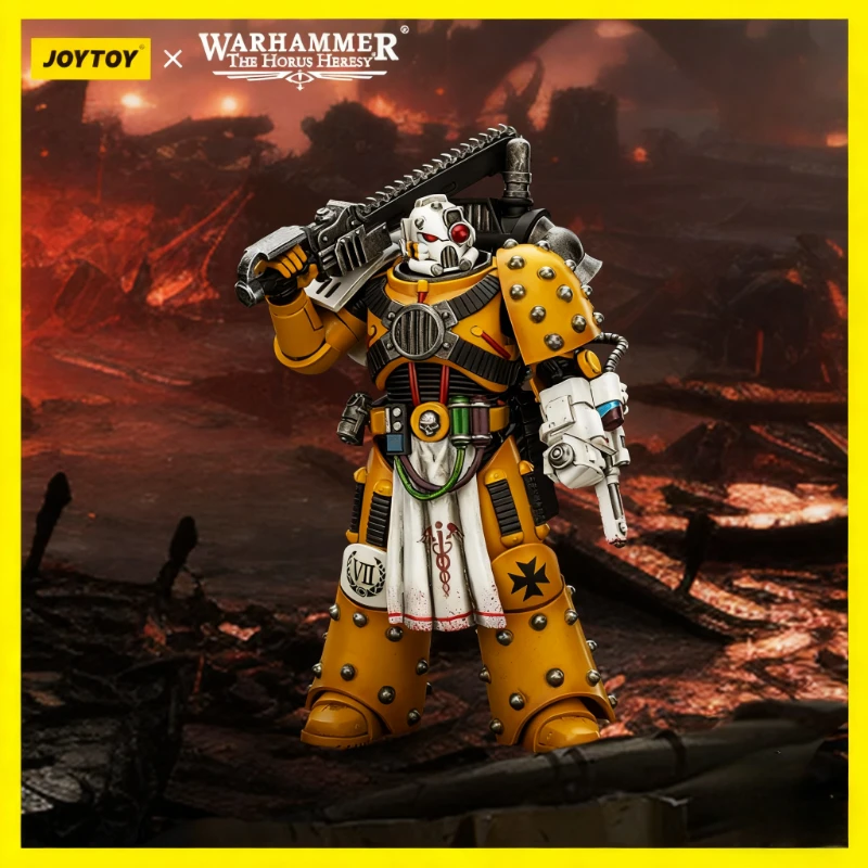 

JOYTOY Warhammer The Horus Heresy Фигурка Имперские кулаки Легион Аптекарь 1/18 Мобильная модель солдата Настольные игрушки Подарок для мальчика