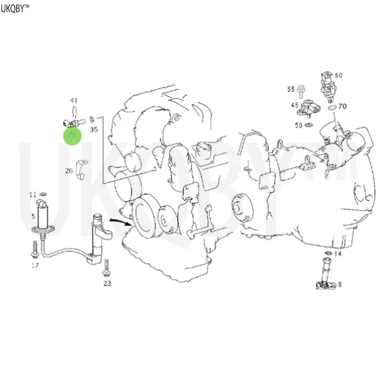 Support temperature sensor, temperature sensor, sealing ring, pressure sensor A0009050700 A0005425118