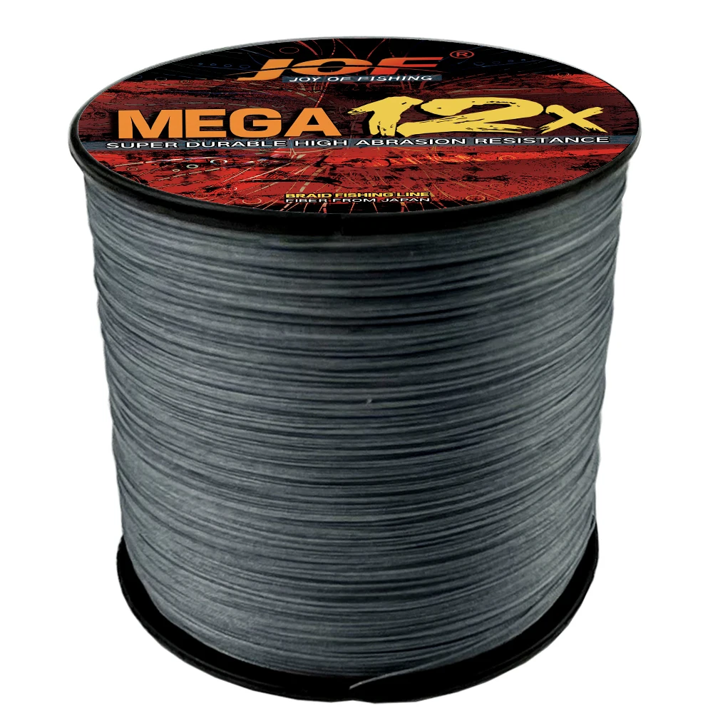 JOF 0.8#-8.0# Braided Fishing Line Super Strong 12/9 Strands Japanese Multifilament Smooth PE Fly Carp Wire 300M 9-54.5KG