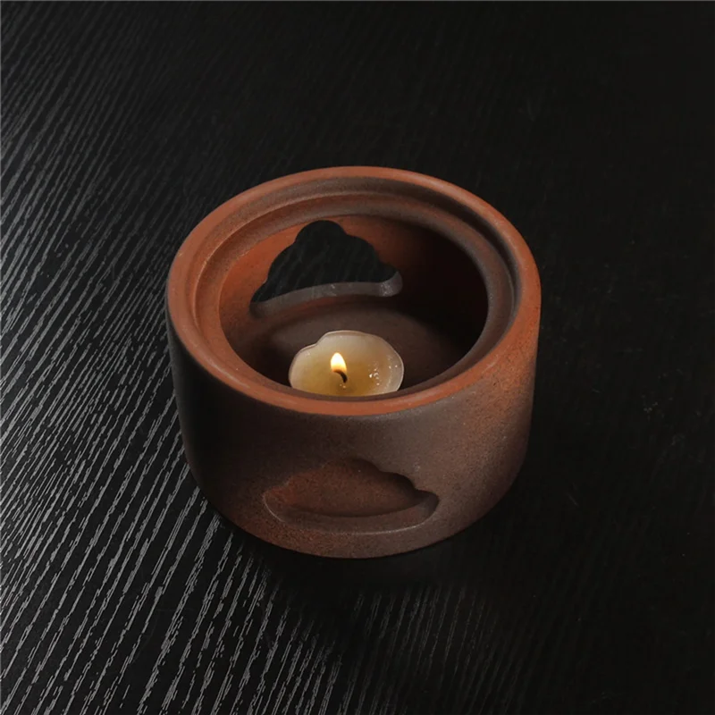 KYCOR-Candle Base Heating Essential Oil Incense Burner Household Club Aromatherapy Lamp Coffee Powder Sandalwood